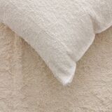 Handmade pouf cover - hand-woven recycled cotton - 90 x 90 cm