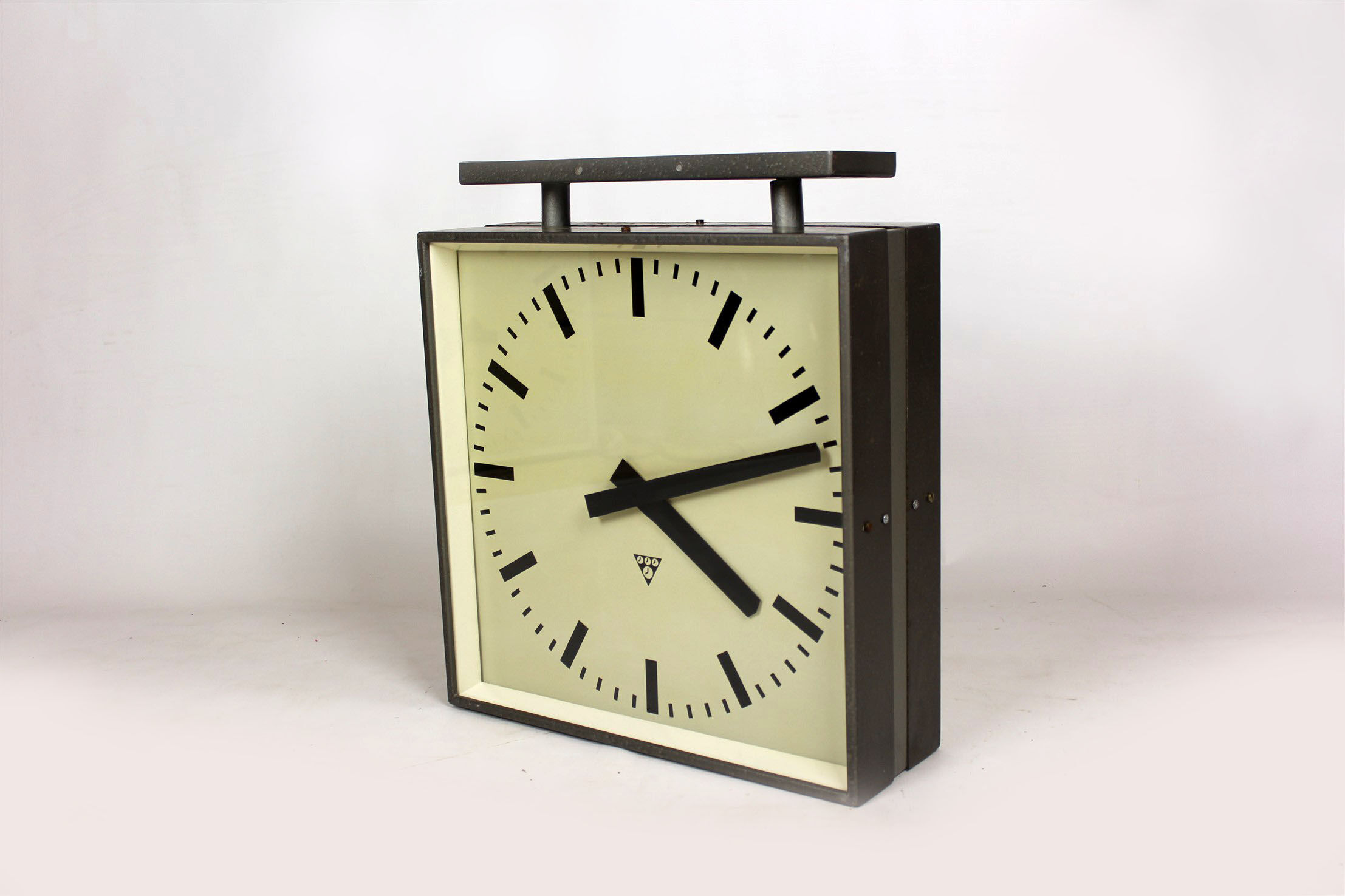 Double Sided Railway Clock from Pragotron, 1970's