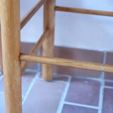 Pair of rustic straw chairs