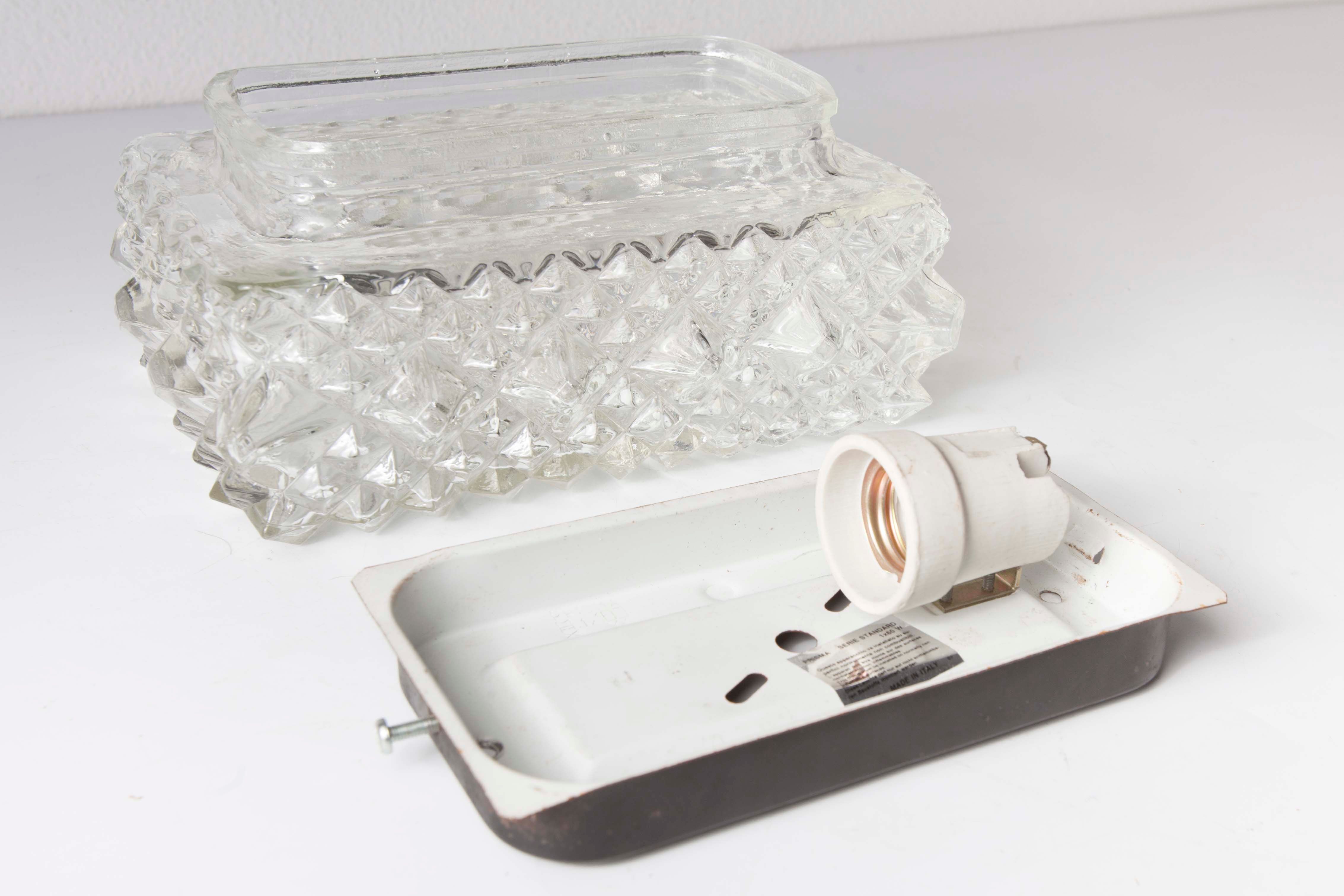 Prisma rectangular ceiling light, 1960's