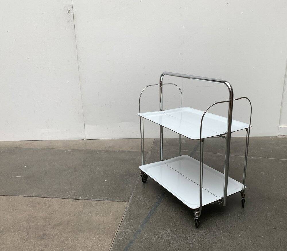 Vintage Folding Service Trolley by Raquer, 1970s