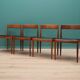 Set of four teak chairs, Danish design, 1970s, designer: Kai Kristiansen, m