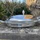 Rino Greggio - OLRI and Pyrex - Large serving dish - Modern - Silver metal, Glass
