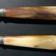 Carving Set + Salad Server Horn and Stainless Steel
