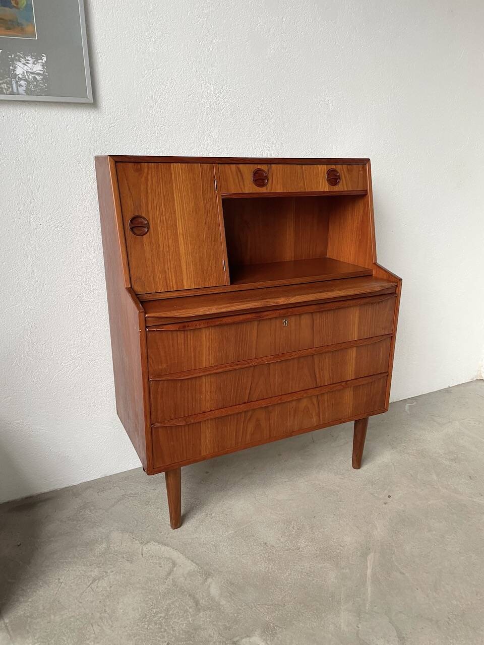 Danish teak secretary from the 60s
