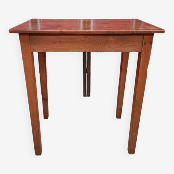 Table d'appoint en bois vintage