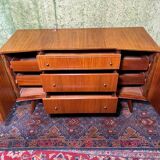 Mid century retro vintage teak small sideboard by William Lawrence 1960