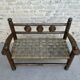 Wood and rope bench, 1950s, Dudouyt