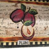 Plateau en bois "Plum" pour déco