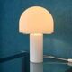 Glass Mushroom Table Lamp by Glashutte Limburg
