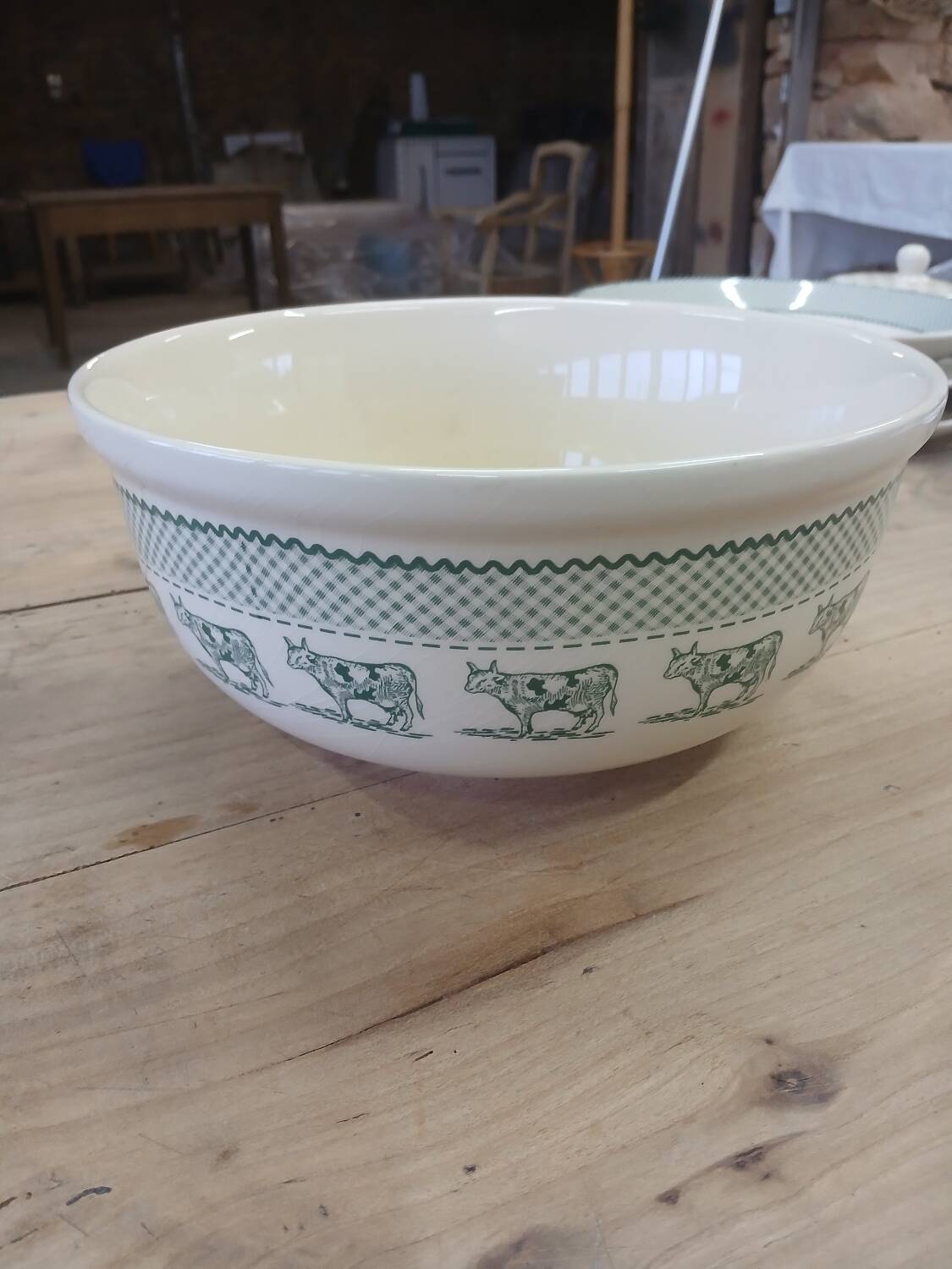 Set of dishes, salad bowl, butter dish Geneviève Lethu