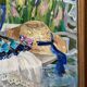 Oil painting on canvas signed, dimensions: height - 73 cm - width - 62.5 cm.