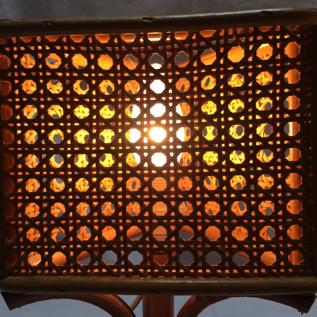 Vintage rattan lamps 70