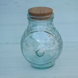 Vintage fish jar with cork from the brand SVE made in Italy