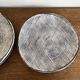 Set of 8 brutalist plates 1970 grey Niederviller Twilight