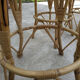 4 vintage rattan stools