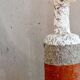 Sculptural vase with a mineral Boho spirit.