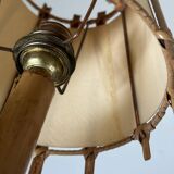 Vintage rattan lamp from the 60s