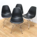 Set of 4 DSR chairs, Charles & Ray Eames