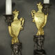 Pair of caryatid sconces Empire style early nineteenth century