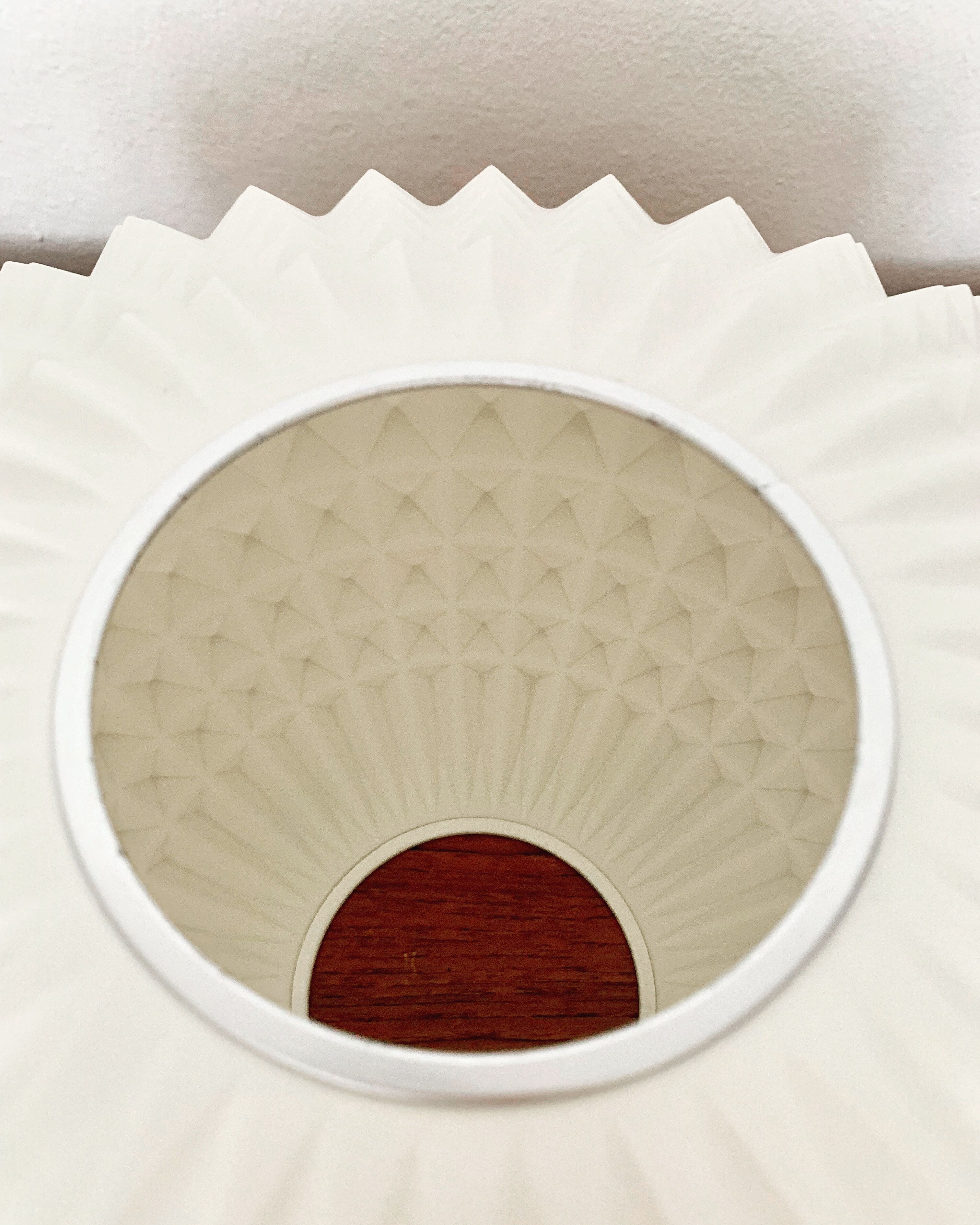 Mid Century Origami pendant lamp by Erco Germany