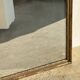 Large gilded mirror 19th century rounded corners mercury glass Louis XVI style