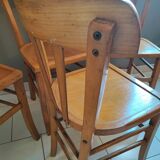 Chaises bistrot quatre vintage