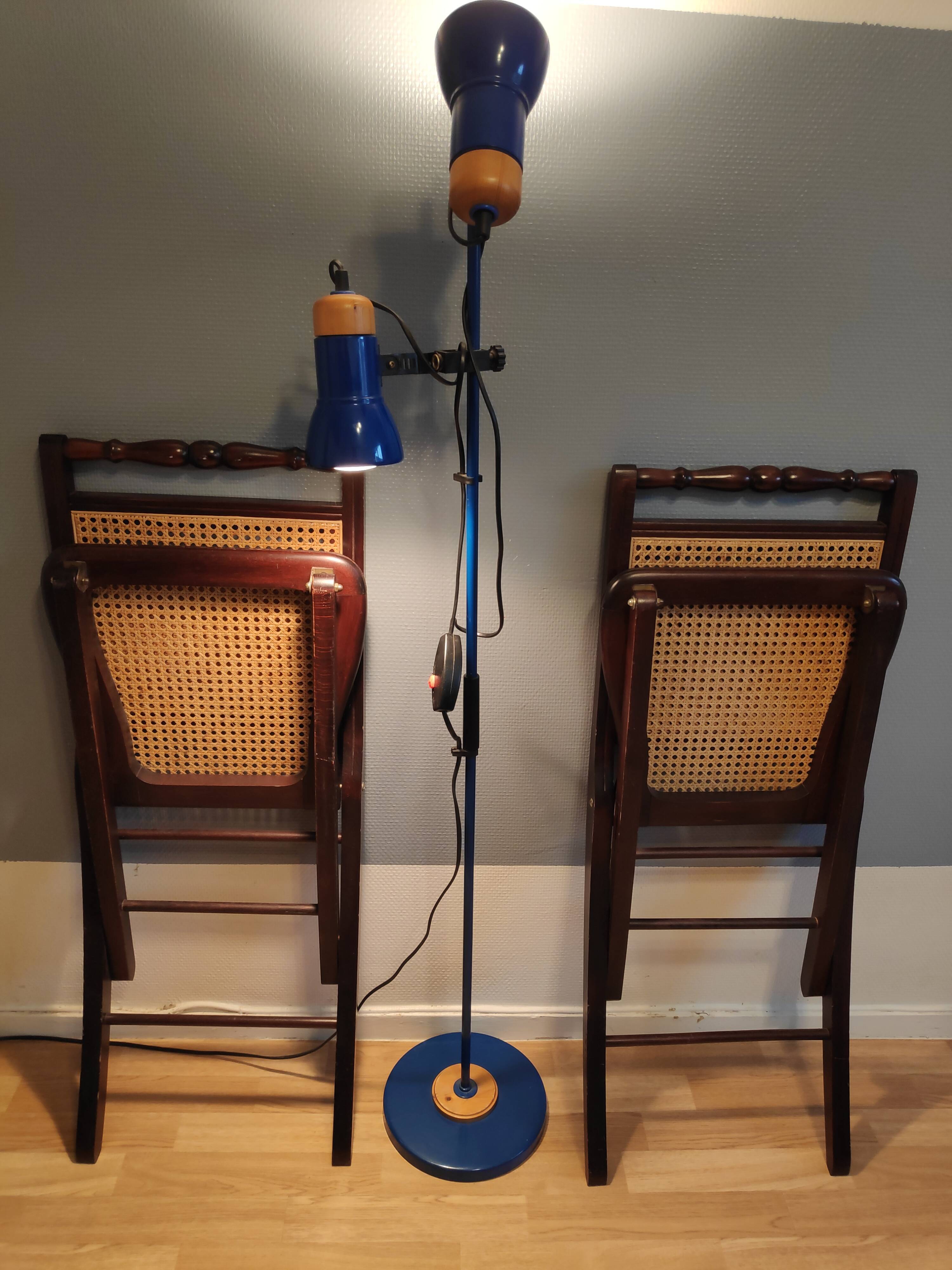 Wooden folding chairs and caning