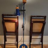 Wooden folding chairs and caning