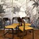 Suite of four Baumann sled chairs
