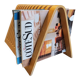 Habitat 1980s 90s bent plywood magazine rack