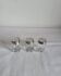 3 Anciens Salerons Bouchon en argent Poinçon crabe