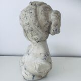 Stone and plaster bust