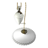 "RISE AND LOWER" SUSPENSION in OPALINE from the 1940s