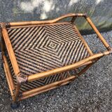 Vintage rattan rolling dessert