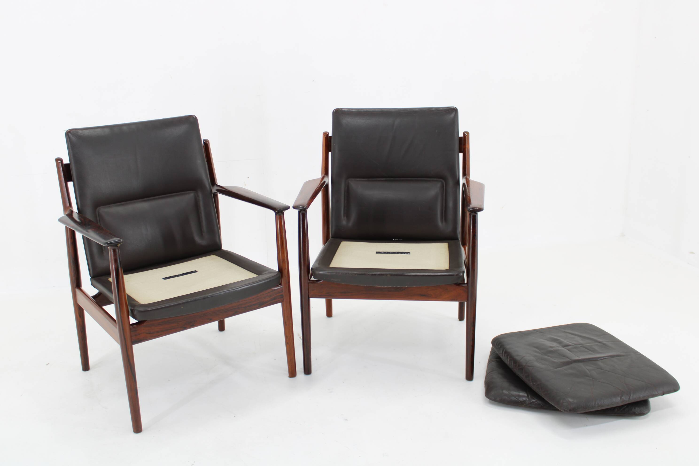 1960s Pair of Arne Vodder 431 Armchairs by Sibast Mobler, Denmark