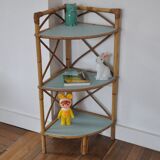 Corner Wicker shelf