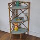 Corner Wicker shelf