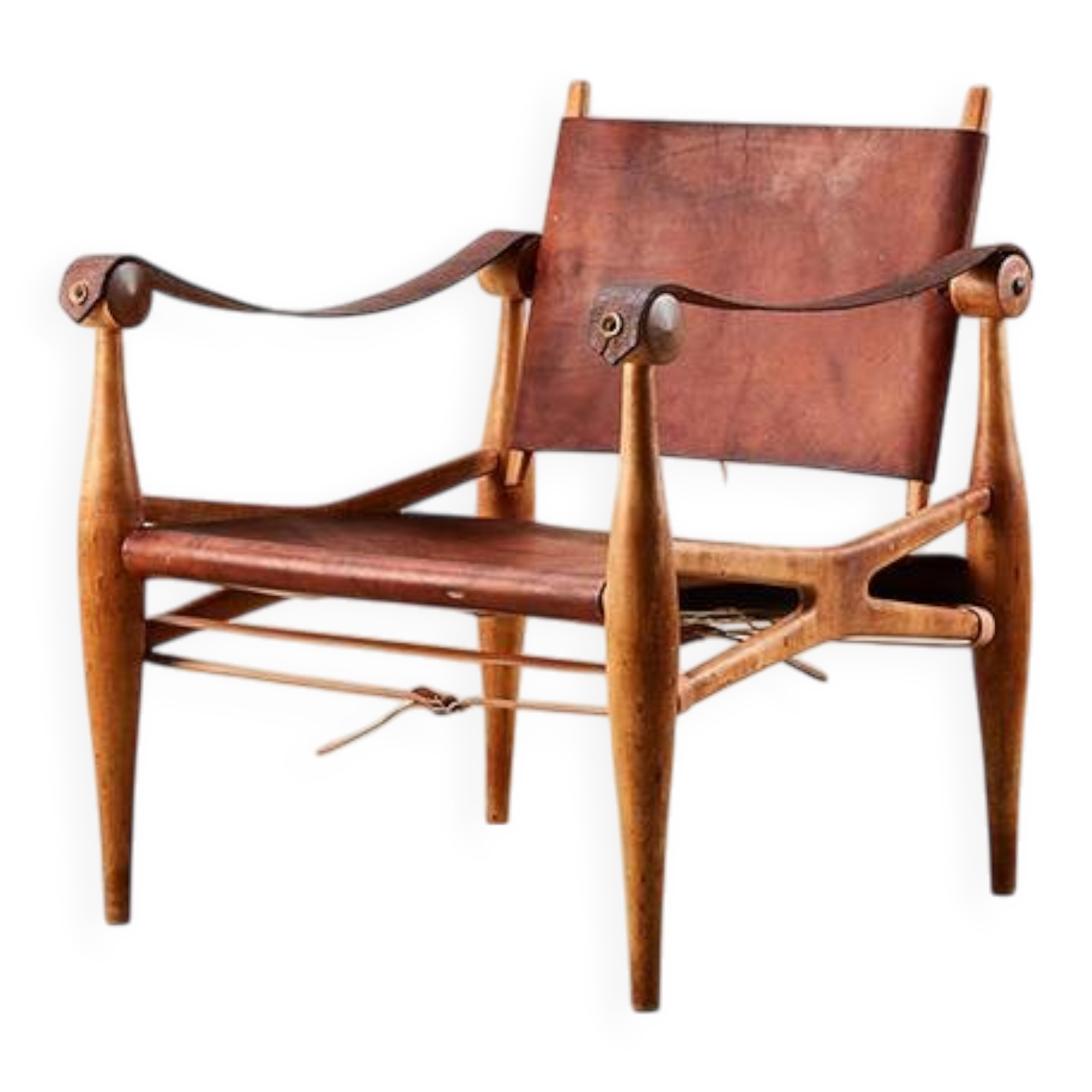 Unique Safari Chair by Architect Enrico Hartsuyker Netherlands 1960s