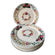 Set of 7 dessert plates Digoin Sarreguemines, "Piccola"