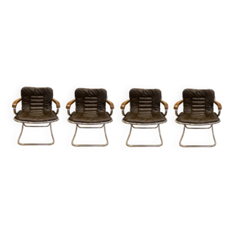 4 fauteuils cantilever