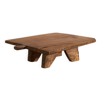 Ancienne table basse de style primitif (c.1920) #14
