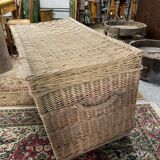 Antique wicker trunk