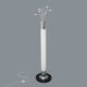 Chrome metal coat rack floor lamp, 1970s