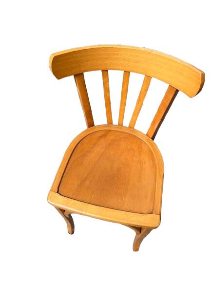 Set of six bistro chairs