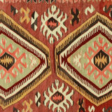 Anatolian handmade kilim rug 260 cm x 97 cm