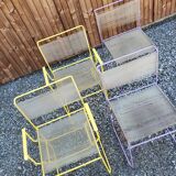 Set of 4 Vintage Spaghetti FlyLine Chairs