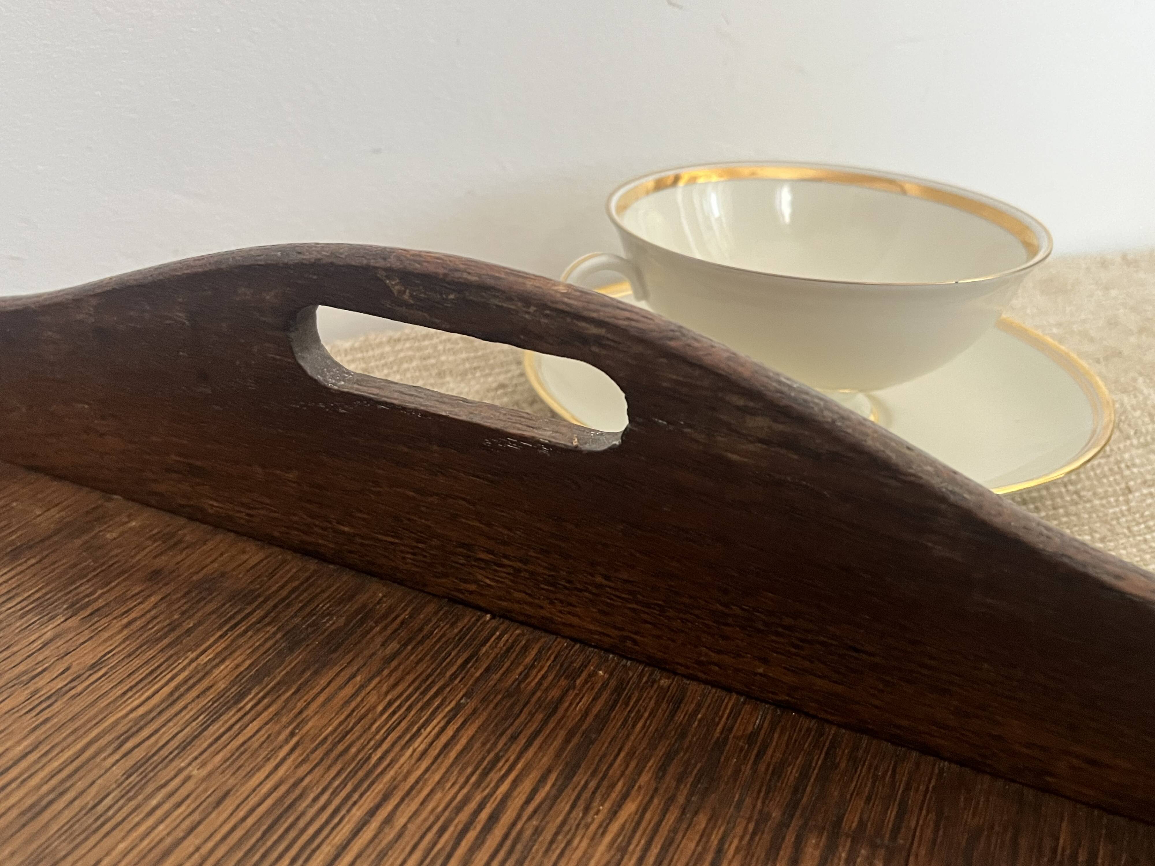 Large wooden platter