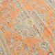 Coral orange 62s vintage rug, 226x331cm