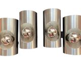 Pair of oxar 70's double wall lights
